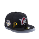 59FIFTY MULTI LOGO ピッツバーグ・パイレーツ グレーアンダーバイザー