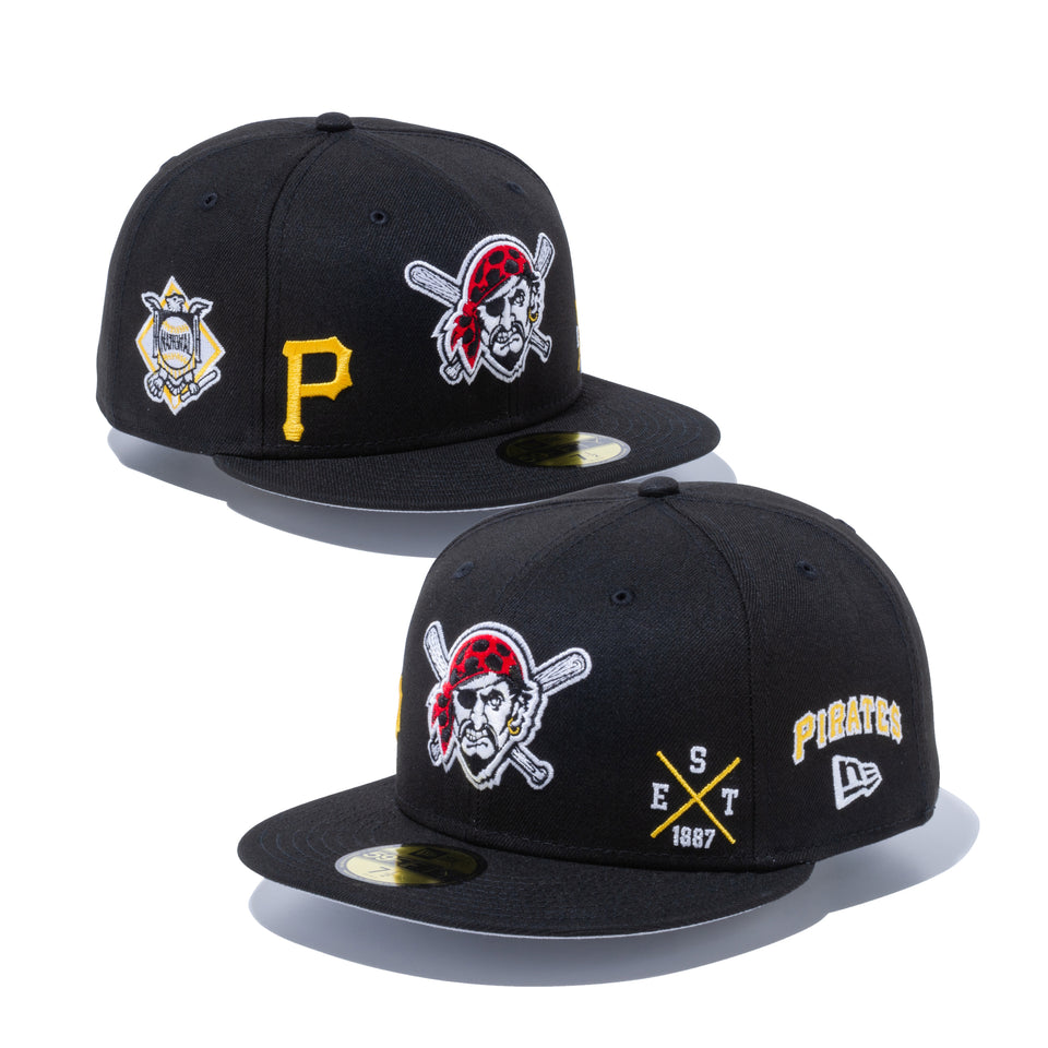 59FIFTY MULTI LOGO ピッツバーグ・パイレーツ グレーアンダーバイザー