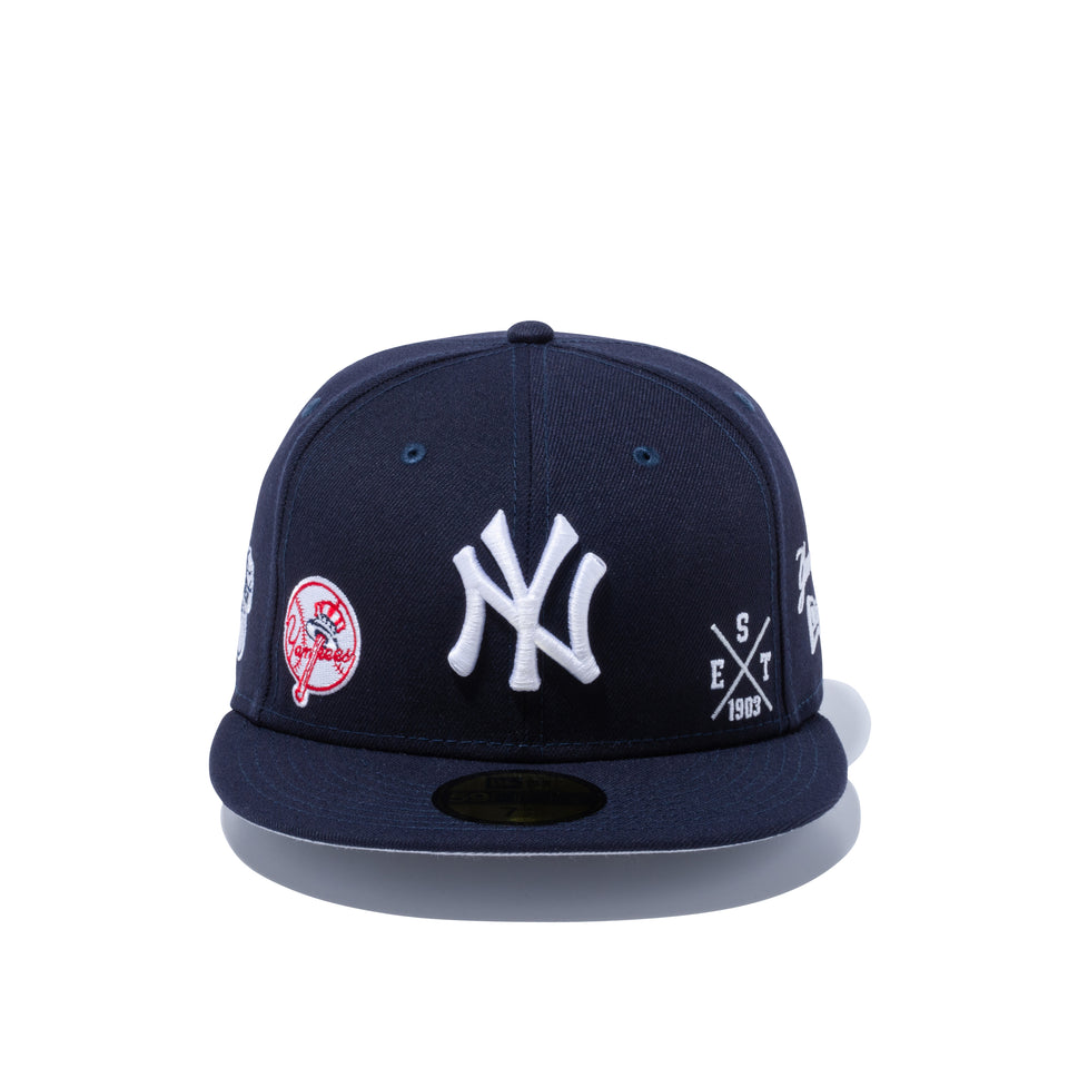 59FIFTY MULTI LOGO ニューヨーク・ヤンキース グレーアンダーバイザー