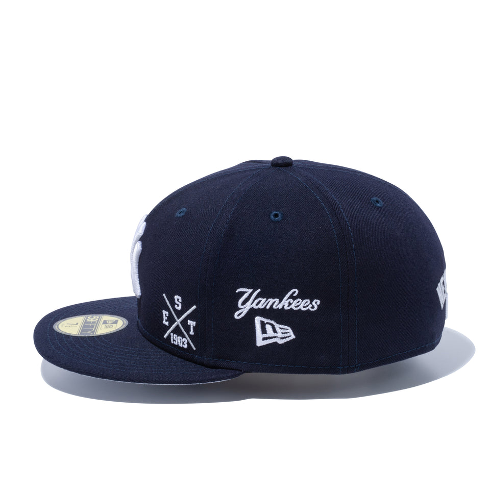 59FIFTY MULTI LOGO ニューヨーク・ヤンキース グレーアンダーバイザー