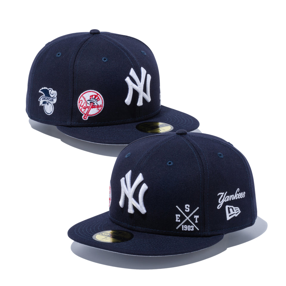 59FIFTY MULTI LOGO ニューヨーク・ヤンキース グレーアンダーバイザー