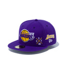 59FIFTY MULTI LOGO ロサンゼルス・レイカーズ グレーアンダーバイザー
