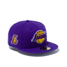 59FIFTY MULTI LOGO ロサンゼルス・レイカーズ グレーアンダーバイザー