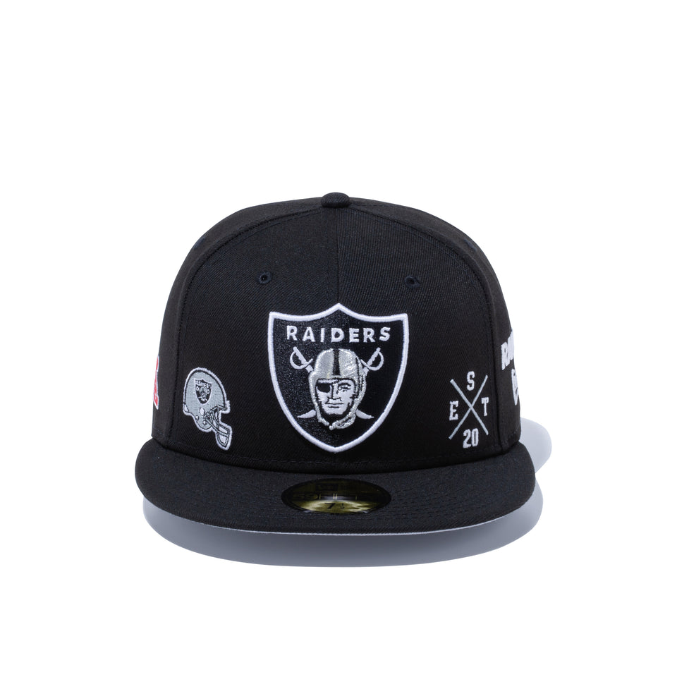 59FIFTY MULTI LOGO ラスベガス・レイダース グレーアンダーバイザー