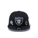 59FIFTY MULTI LOGO ラスベガス・レイダース グレーアンダーバイザー