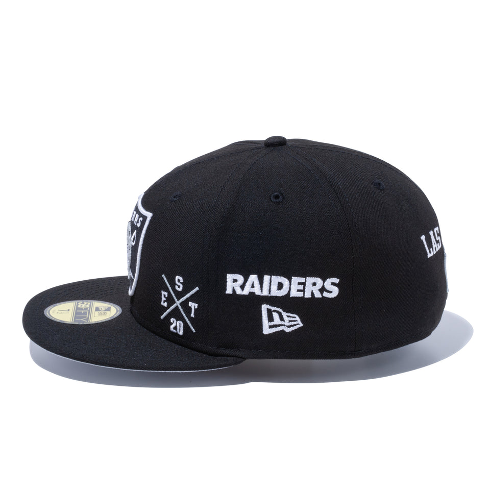 59FIFTY MULTI LOGO ラスベガス・レイダース グレーアンダーバイザー