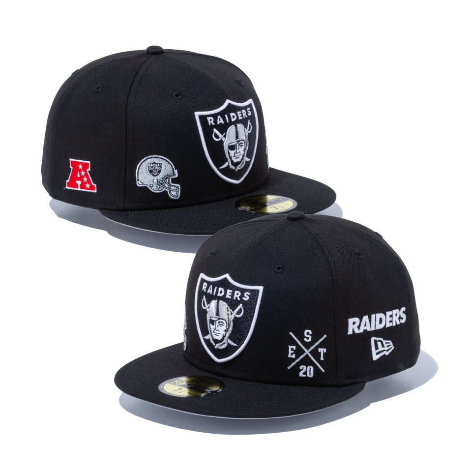 59FIFTY MULTI LOGO ラスベガス・レイダース グレーアンダーバイザー