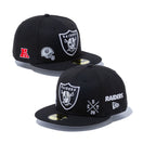 59FIFTY MULTI LOGO ラスベガス・レイダース グレーアンダーバイザー