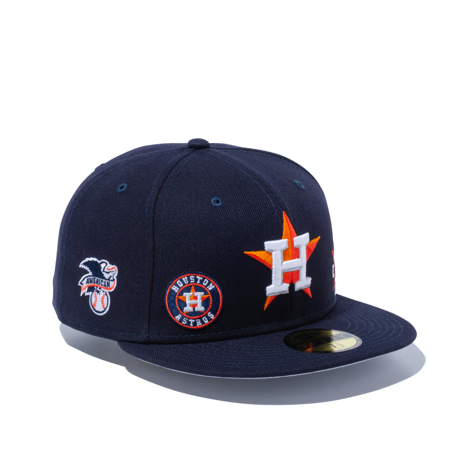 59FIFTY MULTI LOGO ヒューストン・アストロズ グレーアンダーバイザー