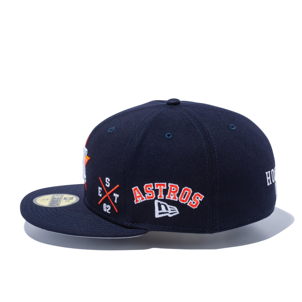59FIFTY MULTI LOGO ヒューストン・アストロズ グレーアンダーバイザー