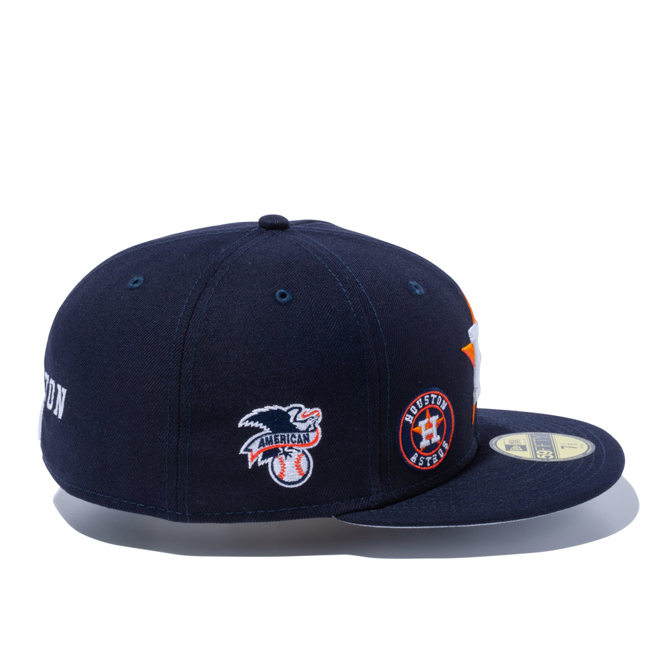 59FIFTY MULTI LOGO ヒューストン・アストロズ グレーアンダーバイザー