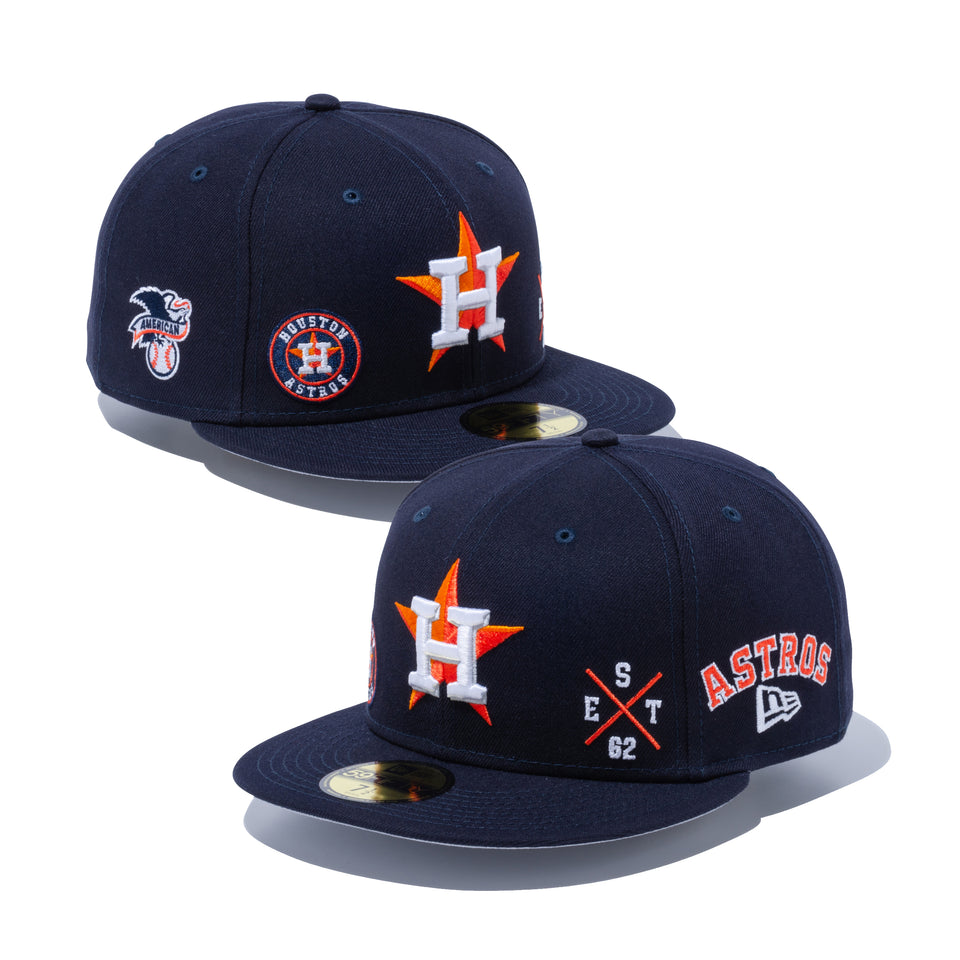 59FIFTY MULTI LOGO ヒューストン・アストロズ グレーアンダーバイザー
