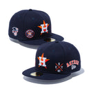 59FIFTY MULTI LOGO ヒューストン・アストロズ グレーアンダーバイザー