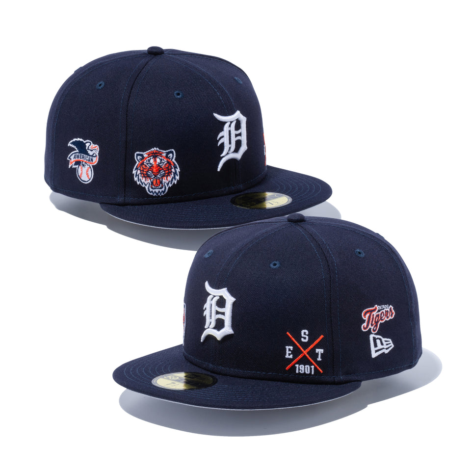 59FIFTY MULTI LOGO デトロイト・タイガース グレーアンダーバイザー