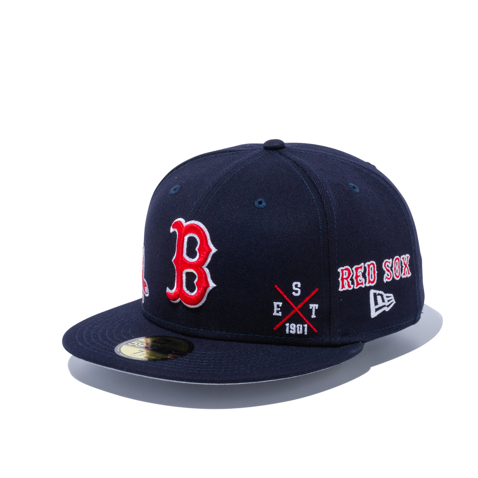 59FIFTY MULTI LOGO ボストン・レッドソックス グレーアンダーバイザー