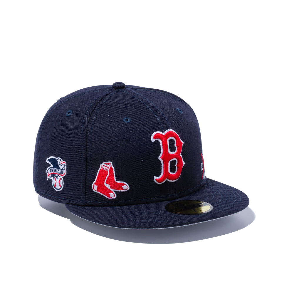 59FIFTY MULTI LOGO ボストン・レッドソックス グレーアンダーバイザー