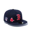 59FIFTY MULTI LOGO ボストン・レッドソックス グレーアンダーバイザー