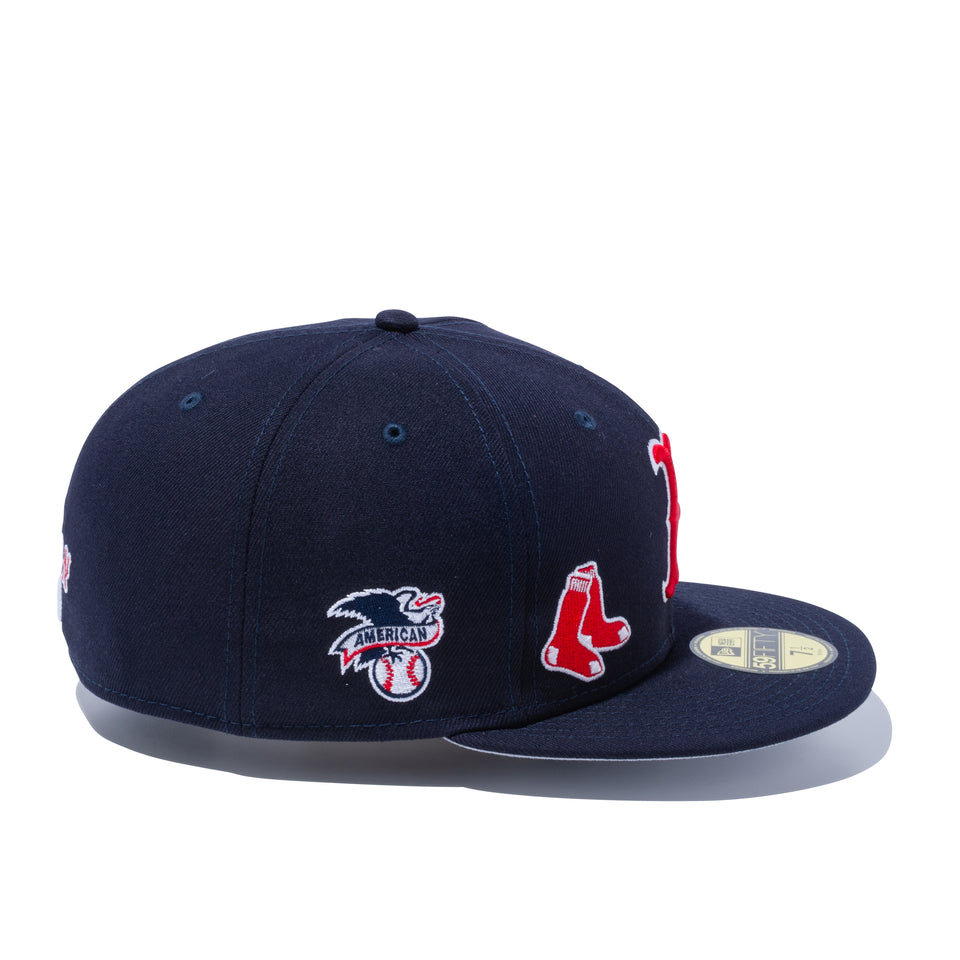 59FIFTY MULTI LOGO ボストン・レッドソックス グレーアンダーバイザー