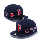 59FIFTY MULTI LOGO ボストン・レッドソックス グレーアンダーバイザー