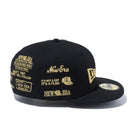 59FIFTY NEW ERA 100周年 マルチロゴ フロント ブラック × メタリックゴールド