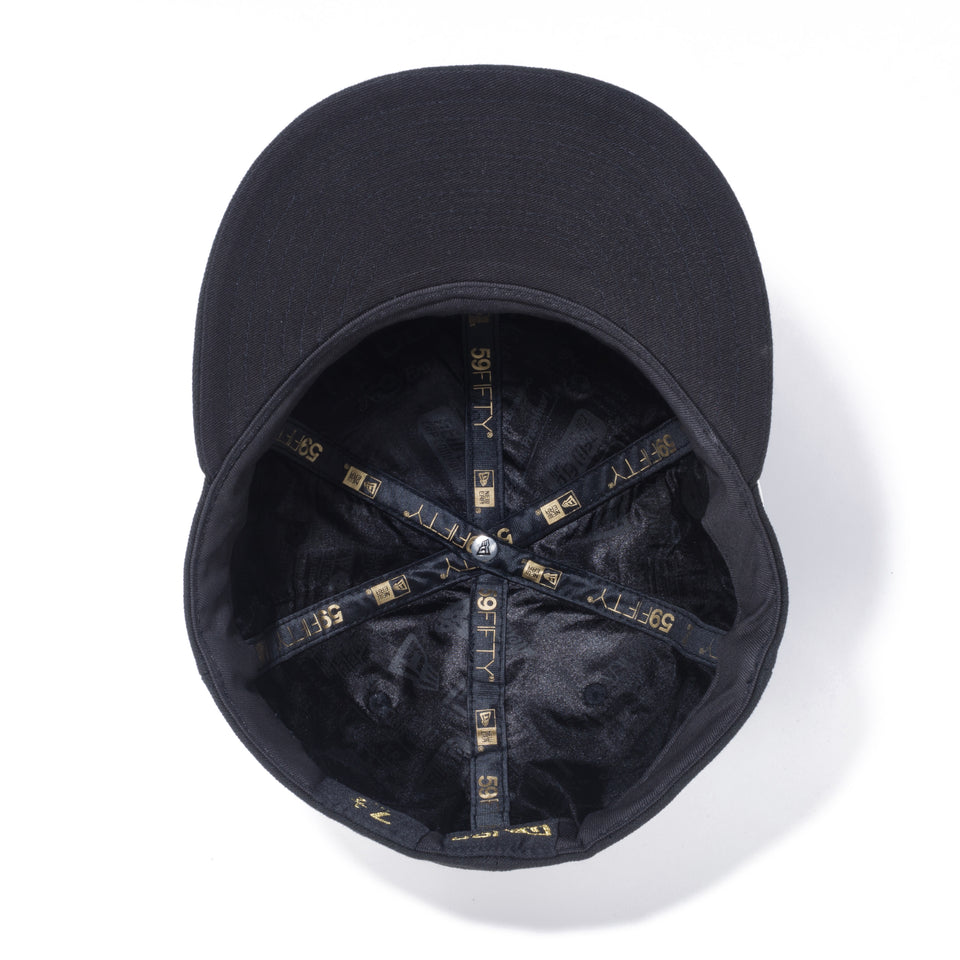 59FIFTY NEW ERA 100周年 マルチロゴ フロント ブラック × ブラック