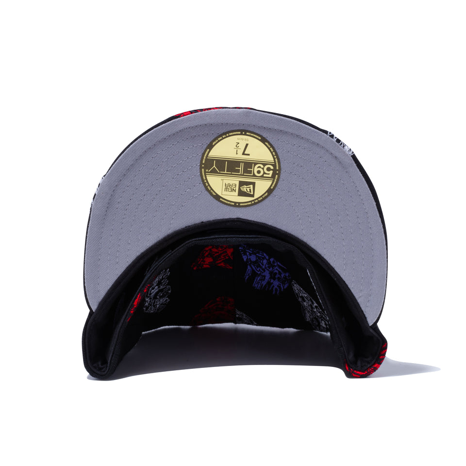 59FIFTY ALEHSY CAR アートワーク オールオーバー エンブロイダリー ブラック - 12718457-700| NEW ERA ニューエラ公式オンラインストア