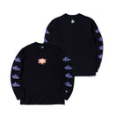 長袖 コットン Tシャツ ALEHSY FASTLIFE ブラック レギュラーフィット