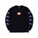 長袖 コットン Tシャツ ALEHSY FASTLIFE ブラック レギュラーフィット