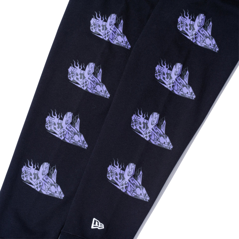長袖 コットン Tシャツ ALEHSY FASTLIFE ブラック レギュラーフィット