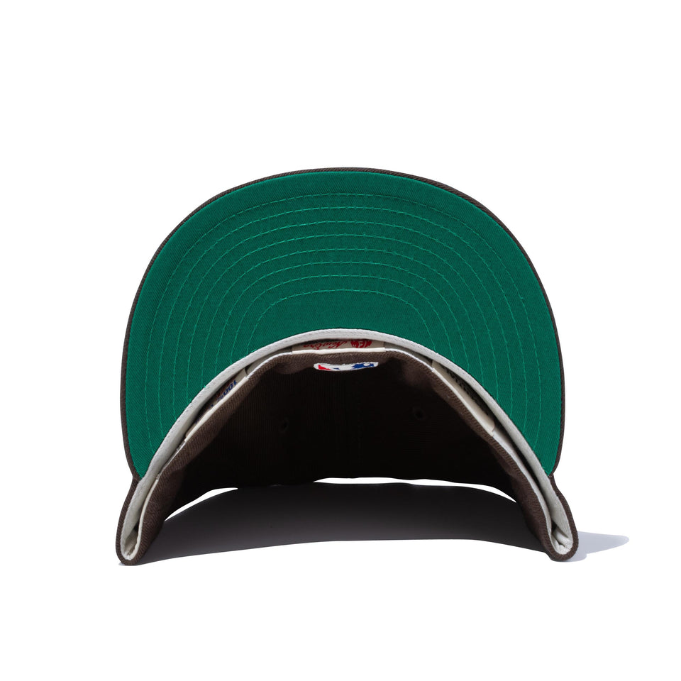 【ストア限定】59FIFTY FEAR OF GOD ESSENTIALS Fロゴ ウォルナット グリーンアンダーバイザー