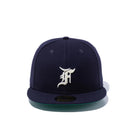 【ストア限定】59FIFTY FEAR OF GOD ESSENTIALS Fロゴ ネイビー グリーンアンダーバイザー