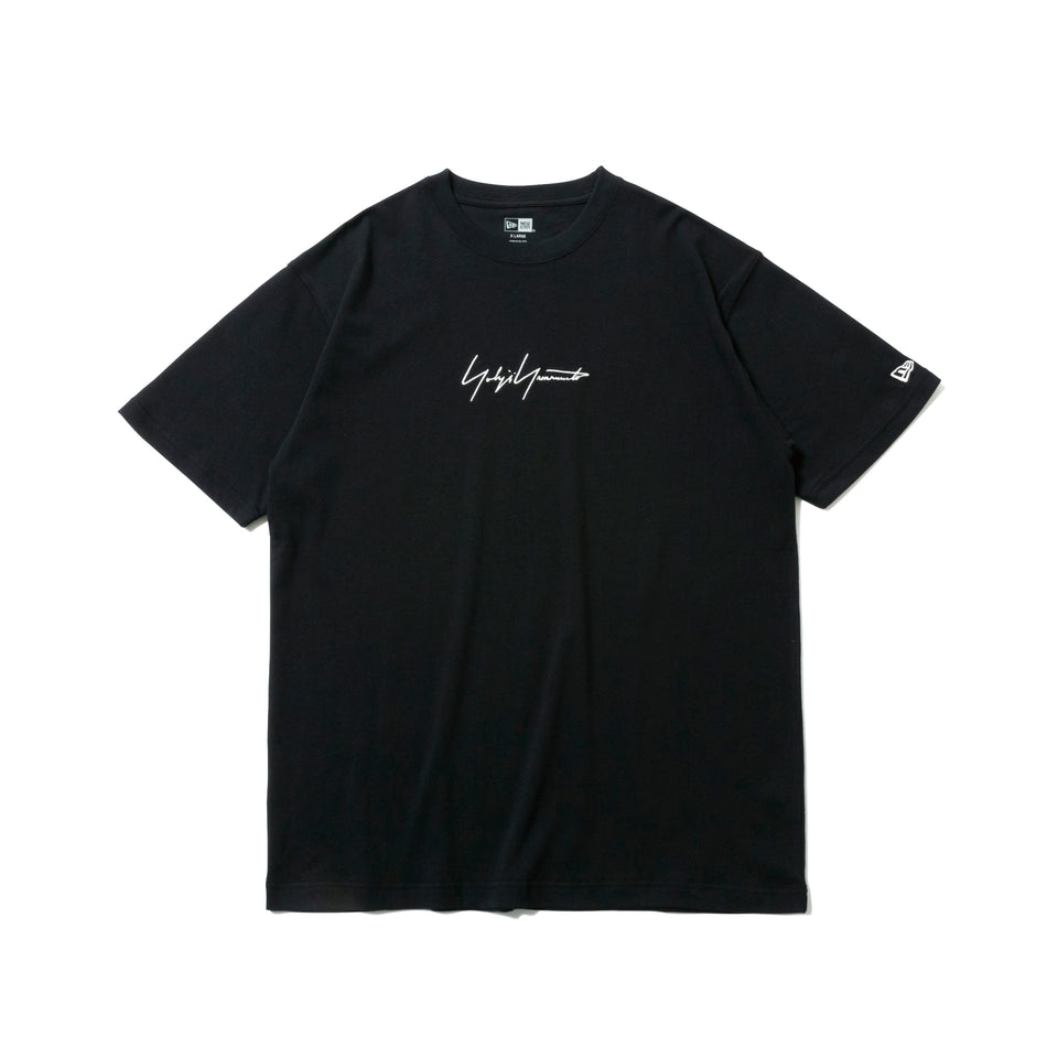 半袖 コットン Tシャツ Yohji Yamamoto SS21 シグネチャーロゴ ブラック レギュラーフィット