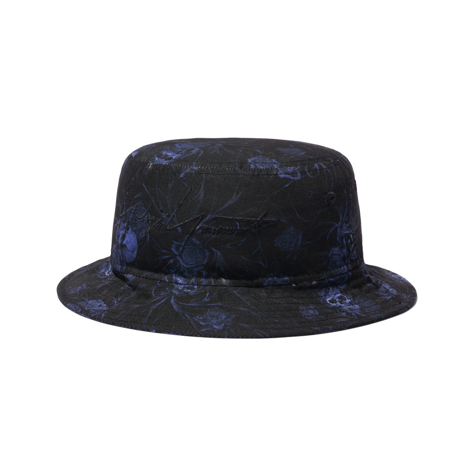 バケット01 Yohji Yamamoto SS21 スカル&ローズ シグネチャーロゴ ブラック