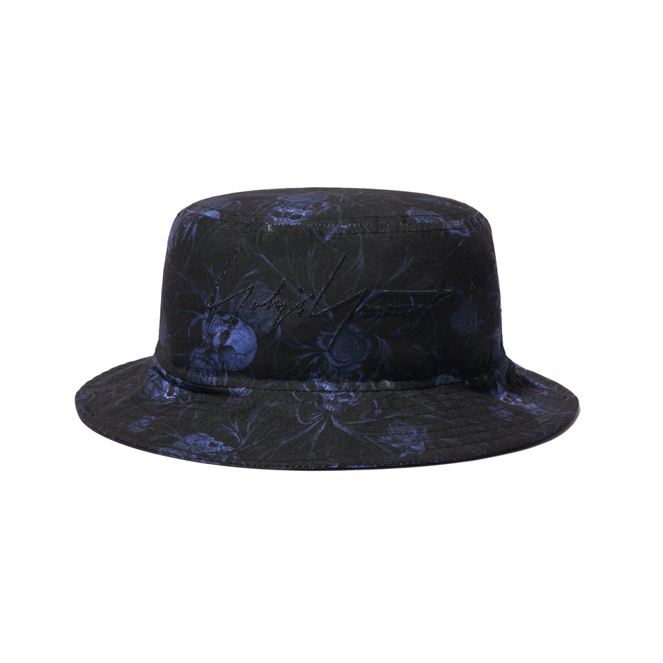 バケット01 Yohji Yamamoto SS21 スカル&ローズ シグネチャーロゴ ブラック