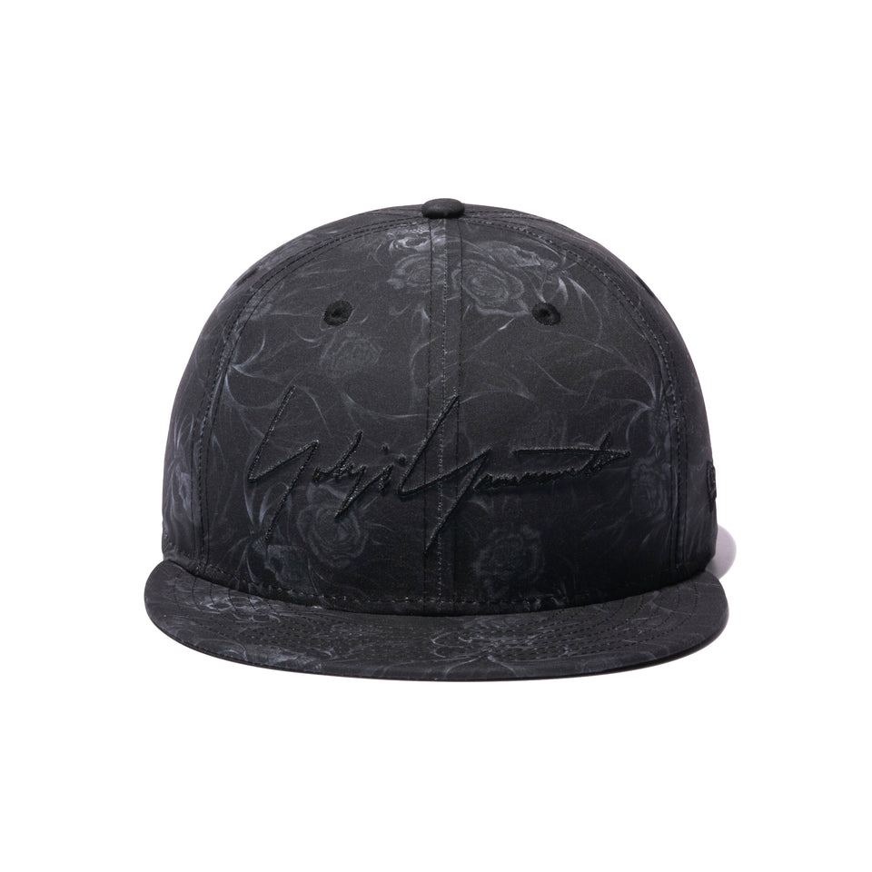 59FIFTY Yohji Yamamoto SS21 スカル&ローズ オールオーバープリント シグネチャーロゴ ブラック