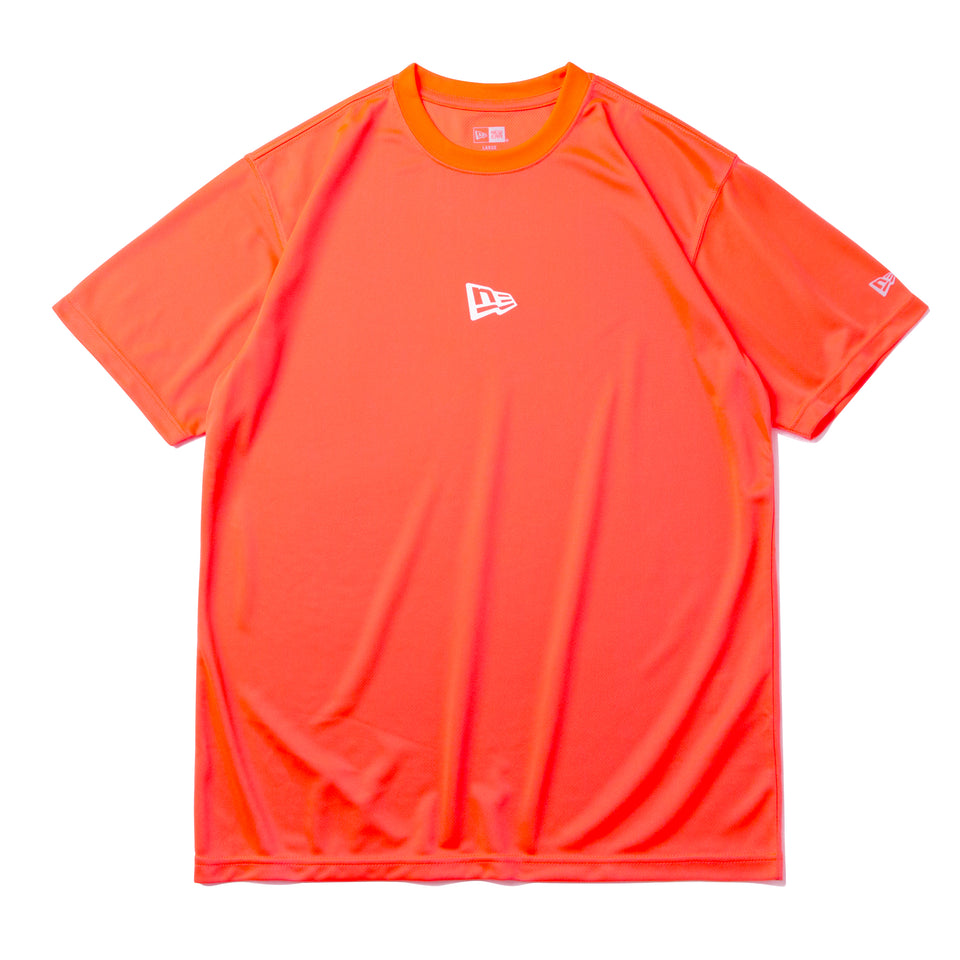 テック Tシャツ ドット NEW ERA ネオンレッド 【 Performance Apparel 】