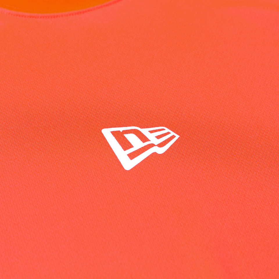 テック Tシャツ ドット NEW ERA ネオンレッド 【 Performance Apparel 】