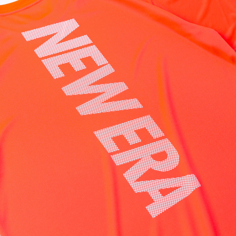 テック Tシャツ ドット NEW ERA ネオンレッド 【 Performance Apparel 】