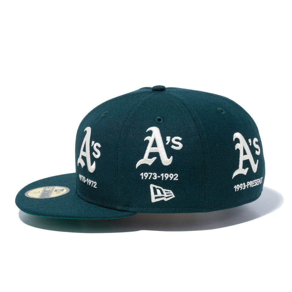 59FIFTY Logo Progression オークランド・アスレチックス