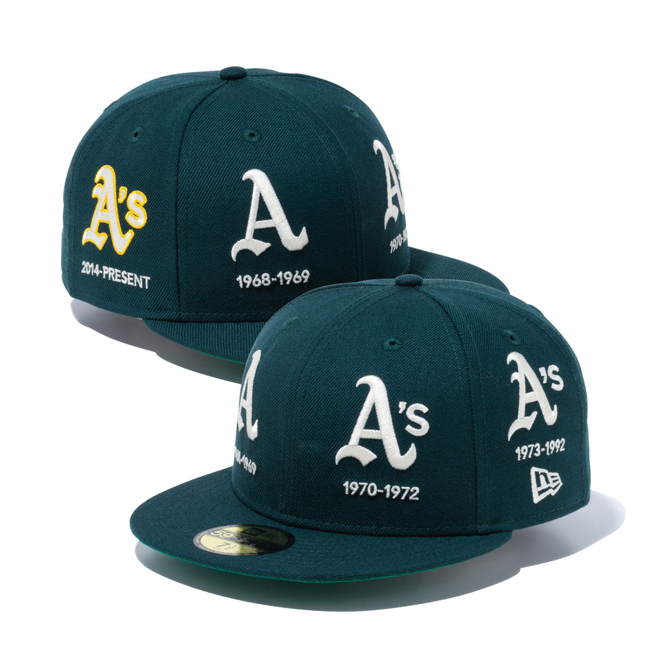 59FIFTY Logo Progression オークランド・アスレチックス