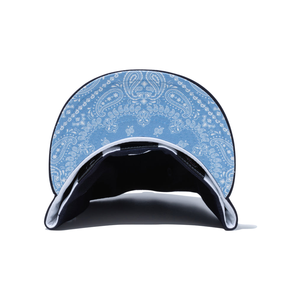 59FIFTY Paisley Under Visor ニューヨーク・ヤンキース ネイビー ブルーアンダーバイザー