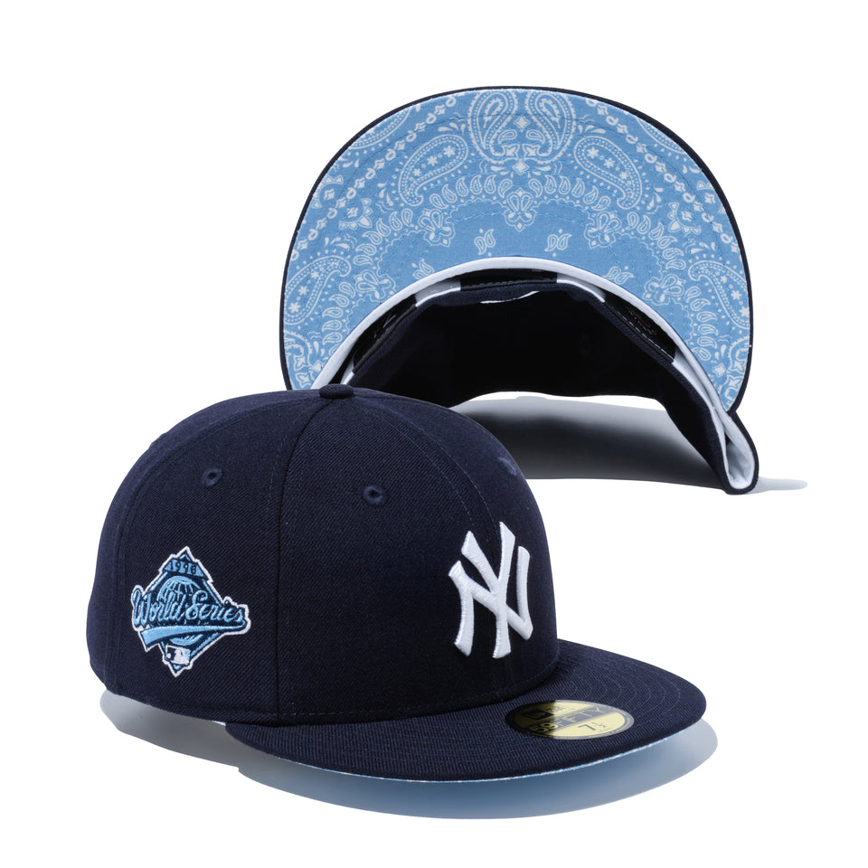 59FIFTY Paisley Under Visor ニューヨーク・ヤンキース ネイビー ブルーアンダーバイザー