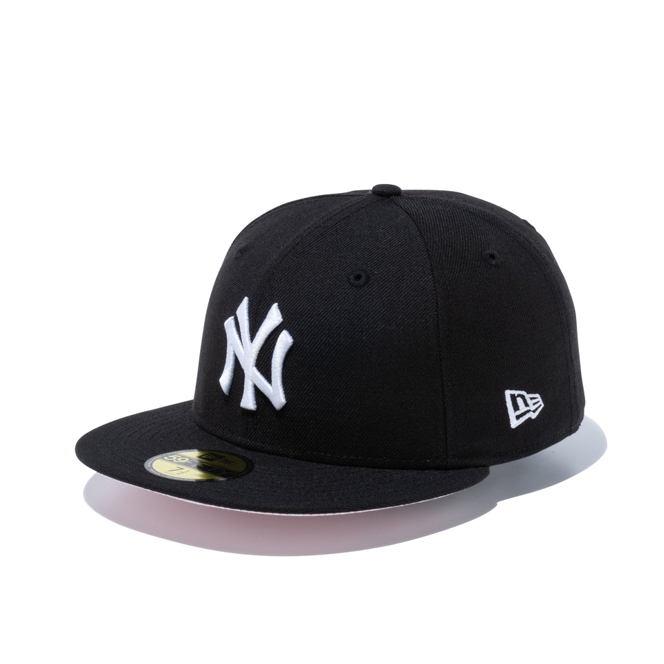 59FIFTY Paisley Under Visor ニューヨーク・ヤンキース ブラック ピンクアンダーバイザー