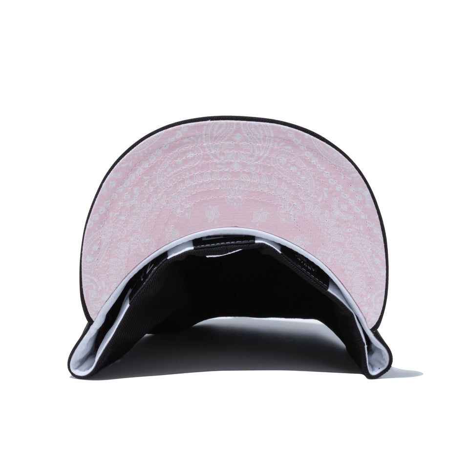 59FIFTY Paisley Under Visor ニューヨーク・ヤンキース ブラック ピンクアンダーバイザー