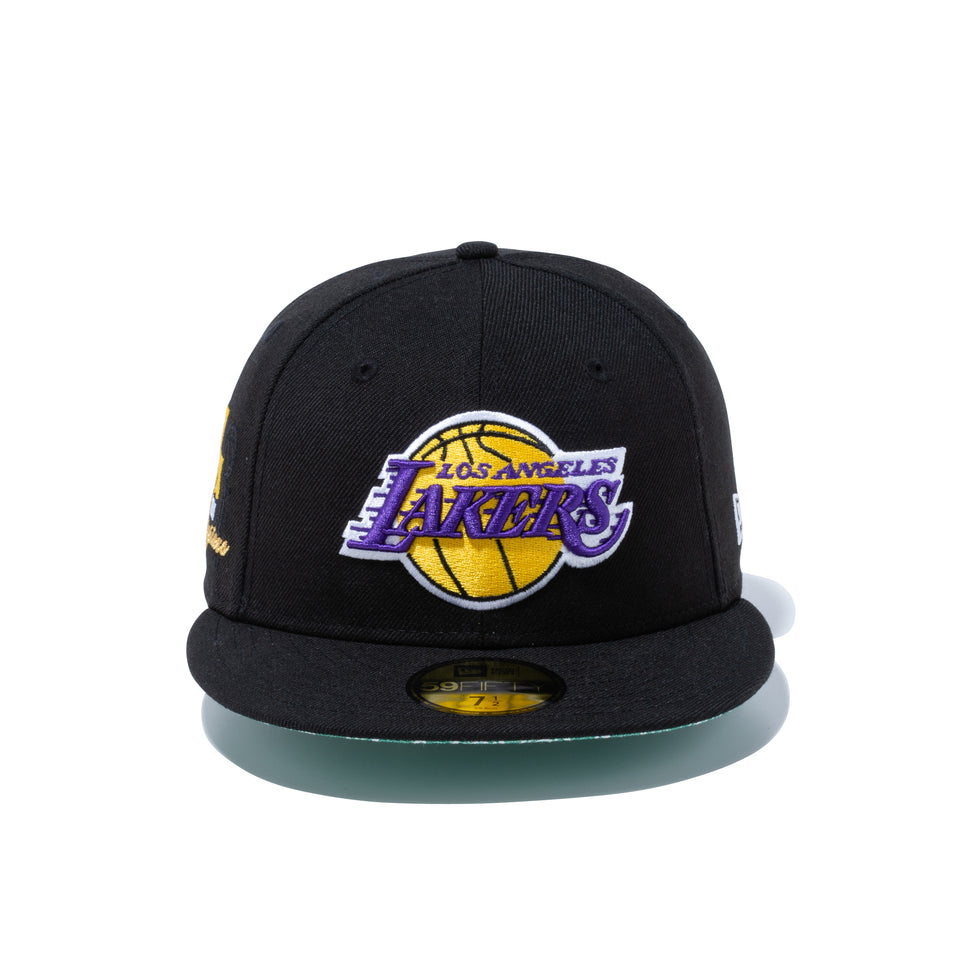 59FIFTY Paisley Under Visor ロサンゼルス・レイカーズ ブラック グリーンアンダーバイザー