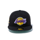 59FIFTY Paisley Under Visor ロサンゼルス・レイカーズ ブラック グリーンアンダーバイザー
