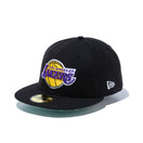 59FIFTY Paisley Under Visor ロサンゼルス・レイカーズ ブラック グリーンアンダーバイザー
