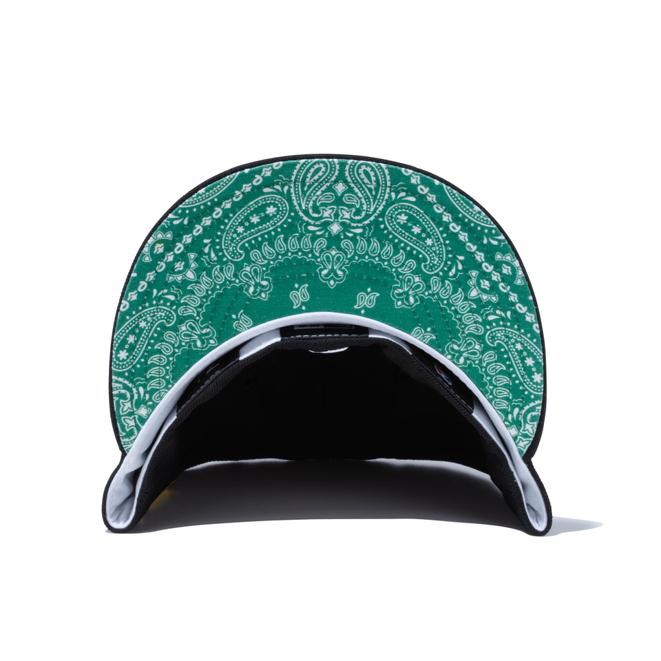 59FIFTY Paisley Under Visor ロサンゼルス・レイカーズ ブラック グリーンアンダーバイザー