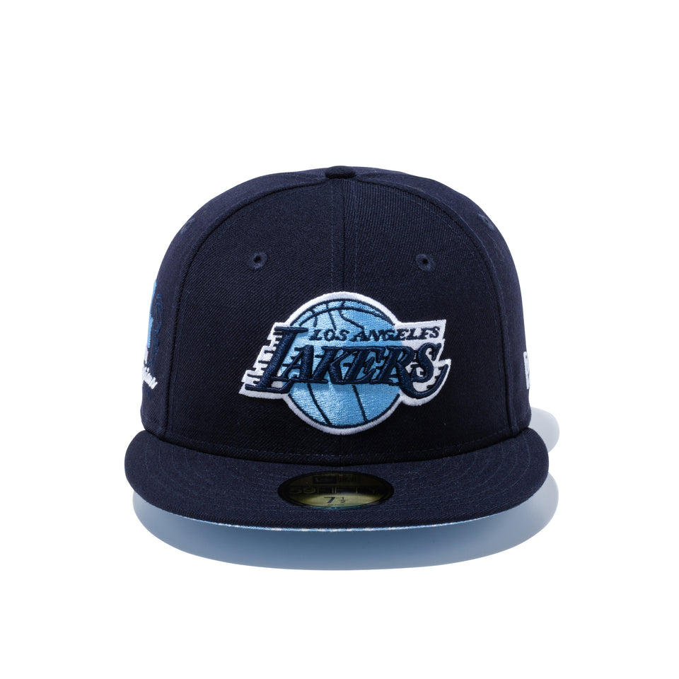 59FIFTY Paisley Under Visor ロサンゼルス・レイカーズ ネイビー ブルーアンダーバイザー