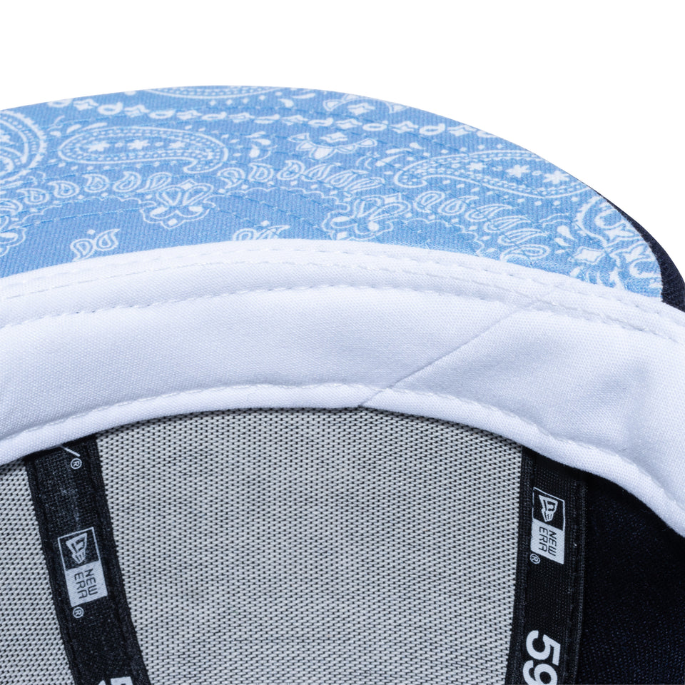 59FIFTY Paisley Under Visor ロサンゼルス・レイカーズ ネイビー ブルーアンダーバイザー